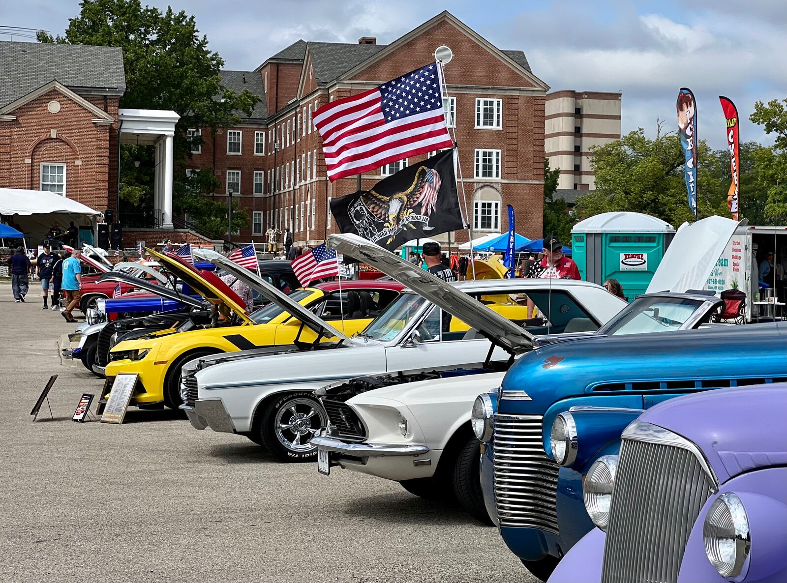 Veterans and members of the community gathered Saturday for the third annual Patriot Salute on the Dayton VA Medical Center campus. AIMEE HANCOCK/STAFF