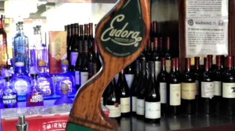 Eudora Brewing Co. has created a custom-brewed beer called “Sky Ale” exclusively for Sky Asian Cuisine. MARK FISHER/STAFF