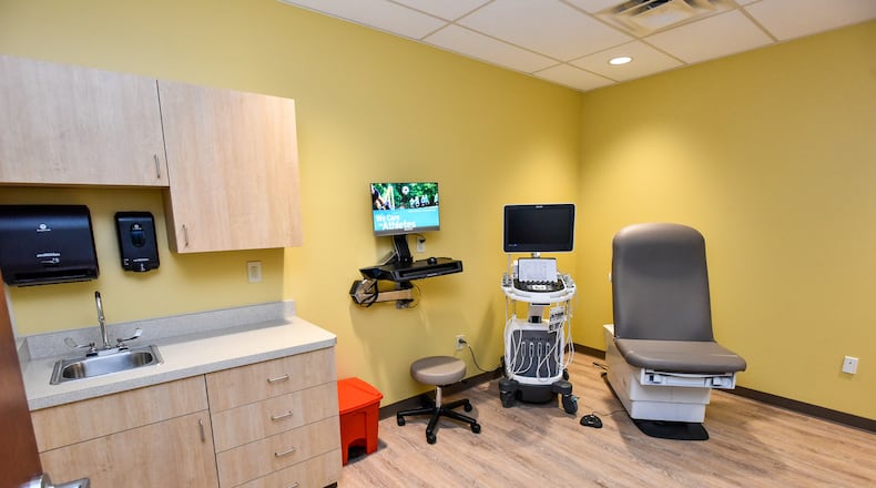 Inside one of the exam rooms at Kettering Health Medical Group Primary Care's Hamilton Health Center, 1391 Main St. in Hamilton. As of Wednesday, May 28, 2025, Kettering Health is able to provide walk-in services for people who are already patients with Kettering Health. NICK GRAHAM/STAFF