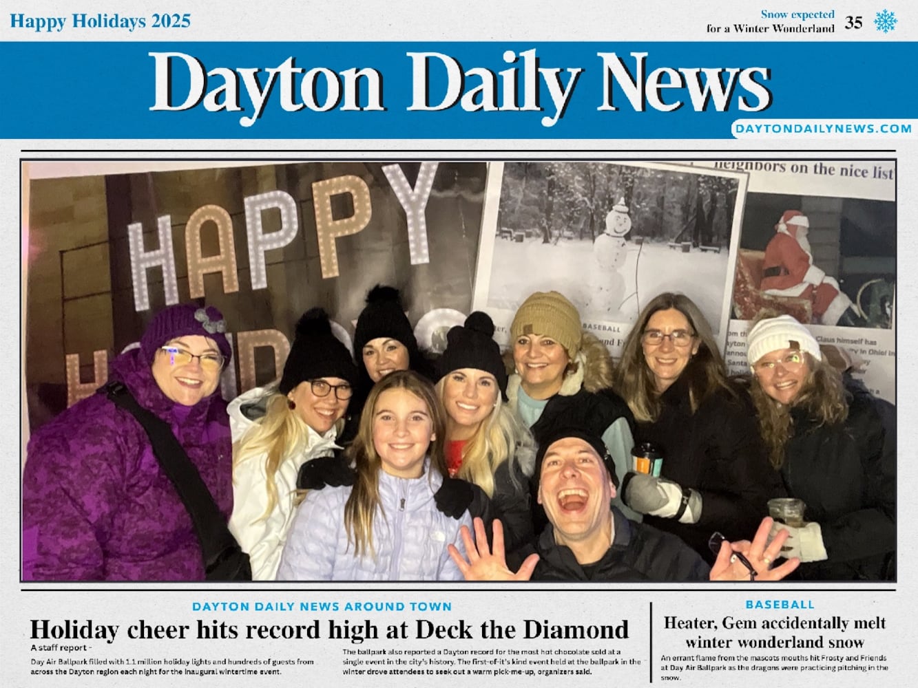 Did we spot you at Deck the Diamond?