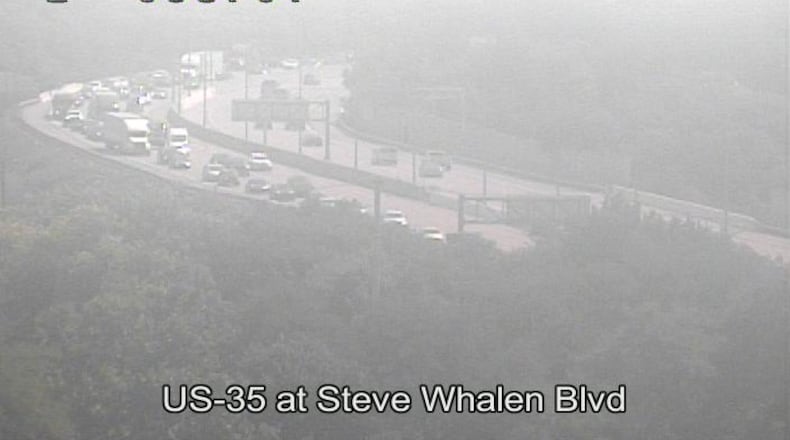 The Montgomery County Regional Dispatch said lanes are closed starting at U.S 35 Steve Whalen Boulevard and the ramp from U.S 35 at Keowee Street.