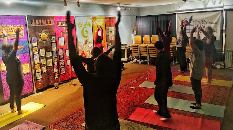 Yoga has been a programming mainstay at the Dayton International Peace Museum for many years. CONTRIBUTED