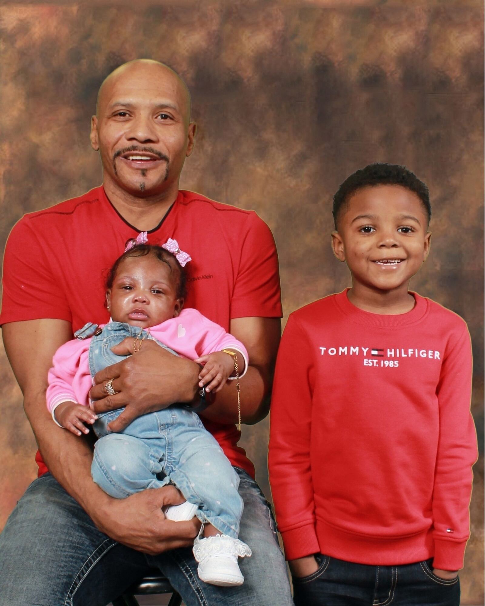 Robert Blackstone with his grandchildren Shane and Baylei. CONTRIBUTED
