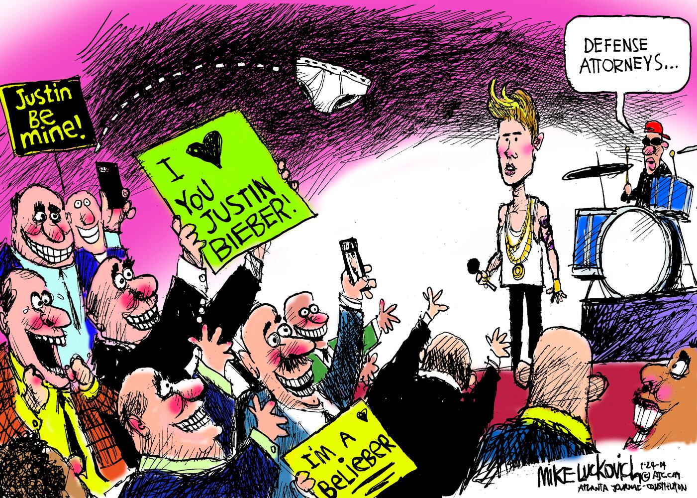 Luckovich: Justin Bieber