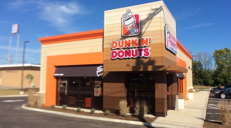 The Dunkin’ Donuts on Woodman Drive south of Linden Avenue in Riverside. MARK FISHER/STAFF