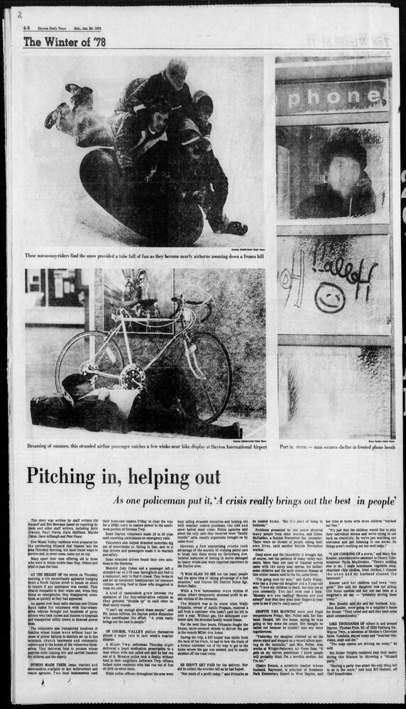 Winter Blizzard of 1978 Dayton