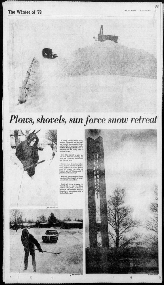 Winter Blizzard of 1978 Dayton