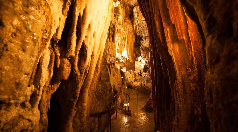 Bridal Cave in Camdenton provides a look at astonishing formations created over millennia. (Brian Sirimaturos/St. Louis Post-Dispatch/TNS)