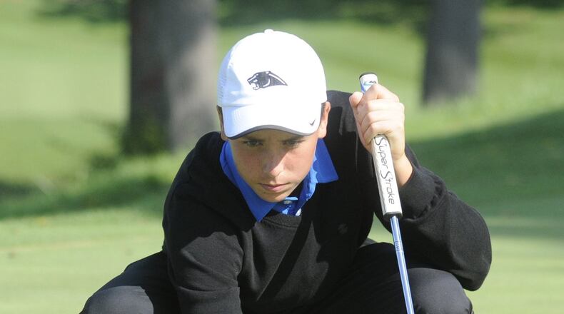 Springboro senior Josh Gilkison won the Ohio Junior Championship in July at Ashland Golf Club. MARC PENDLETON / STAFF