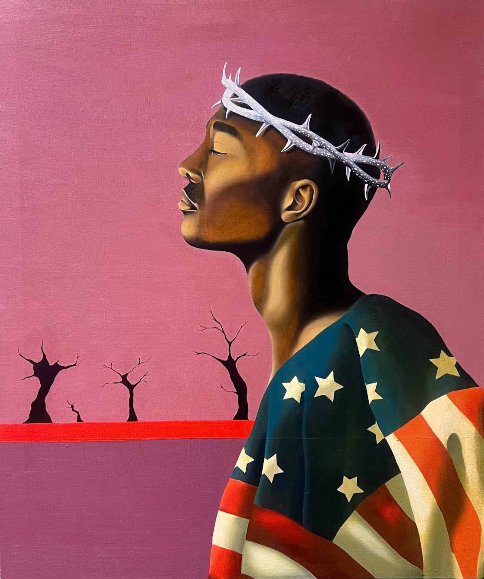 Jamal Durr. “Heavenly Minded." 30 x 34” Oil on Canvas. CONTRIBUTED