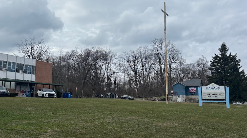 Engage High School, located on North Main Street in Dayton, got one star on the 2024-2025 report card. Eileen McClory / STAFF