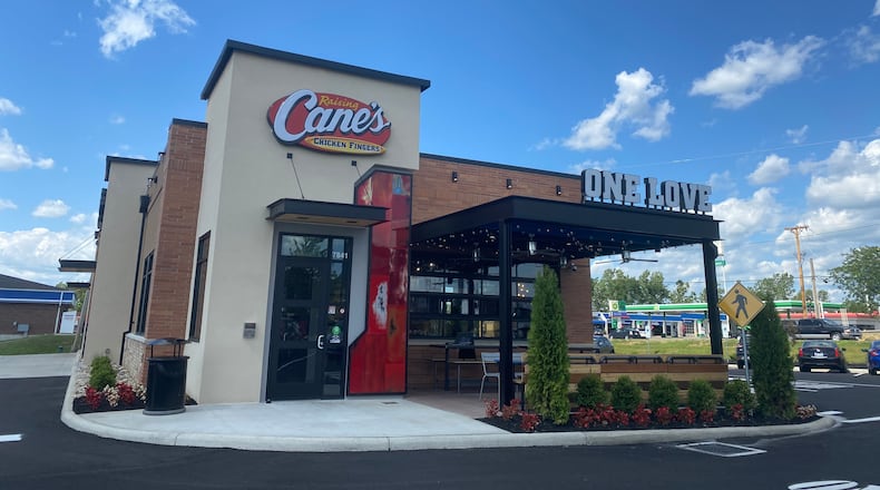Raising Cane's in Huber Heights is set to open its doors to customers on Monday, July 13, with meals and deals available via the drive-thru only starting at 10 a.m.