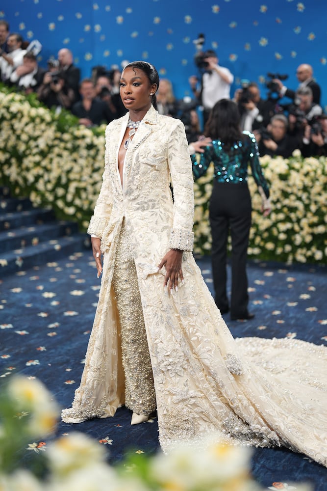 Coco Jones at the Metropolitan Museum of Art's Costume Institute benefit gala in New York, May 5, 2025. (Amir Hamja/The New York Times)