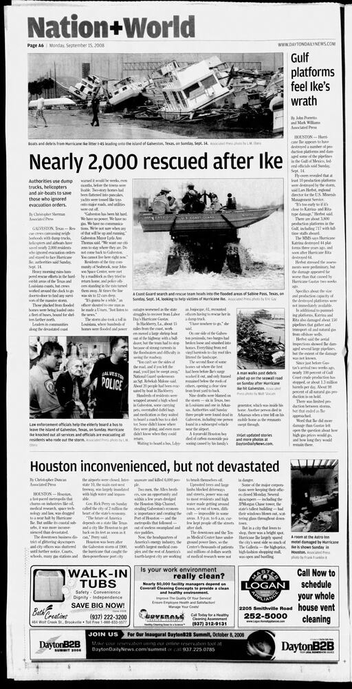Hurricane Ike DDN pages