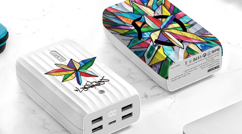 Zendure’s portable X6 charger and hub has four standard USB ports and a single USB-C, enabling it to charge a smartphone, tablet, earbuds, fitness band and power a laptop, all at the same time. (Handout/TNS)