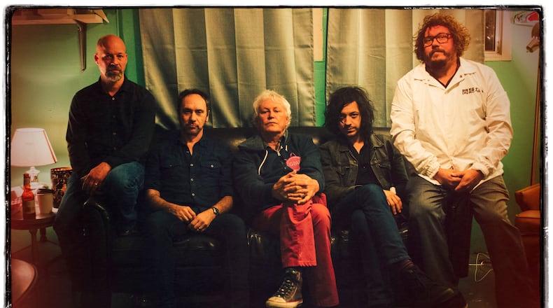 The current version of Guided By Voices, (left to right) Kevin March, Doug Gillard, Robert Pollard, Mark Shue and Bobby Bare Jr. has been together since 2017. CONTRIBUTED