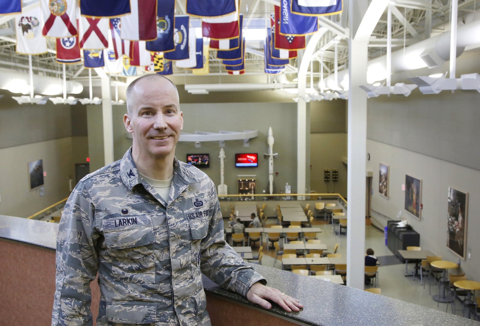National Air and Space Intelligence Center Commander Col. Sean P. Larkin says his priorities are to keep his customers happy and his workforce happy. Col. Larkin assumed command of NASIC in May, 2016, and had previously served at NASIC from 2011-2013. TY GREENLEES / STAFF