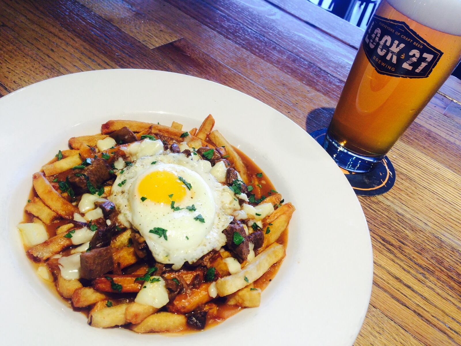Lock 27 Brewing's Poutine. Source: Lock 27 Brewing
