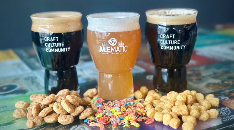 Alematic Artisan Ales in Huber Heights is celebrating National Cereal Day on Friday, March 7 with the release of three cereal-infused beers (CONTRIBUTED PHOTO).