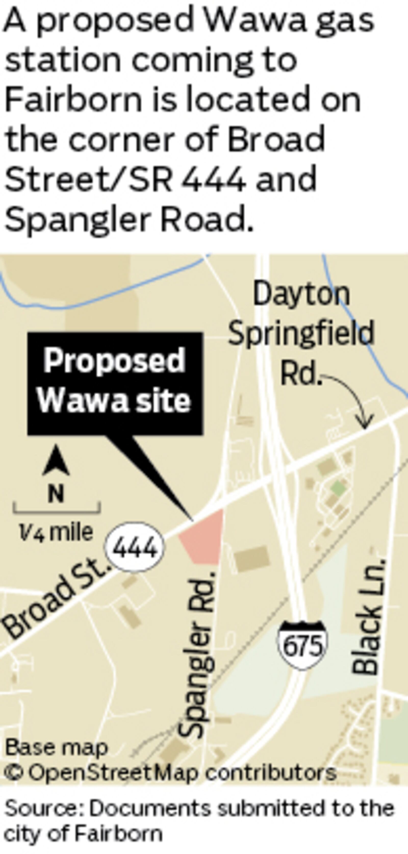 A proposed Wawa gas station has been greenlit by the Fairborn City Council for the corner of Spangler Road and Broad Street in Fairborn.