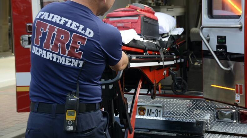 The Fairfield Fire Department sent Timothy Richardson, a New York teenager battling Leukemia, a department t-shirt. He’s asked fire departments to send him a t-shirt while he undergoes chemotherapy treatments. MICHAEL D. PITMAN/FILE