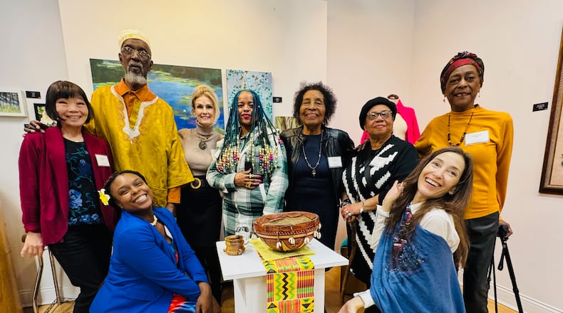 The group behind Women Strong, a collective of artists representing diverse cultures, have art on display at EbonNia Gallery. CONTRIBUTED