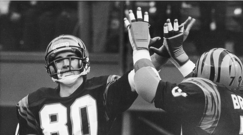 Name: Cris CollinsworthPosition: Wide receiverTenure: 1981–1988Fun fact: Collinsworth surpassed 1,000 yards receiving four times and was named to the Pro Bowl three times. He played his entire professional career for the Cincinnati Bengals.How do the Browns stack up?