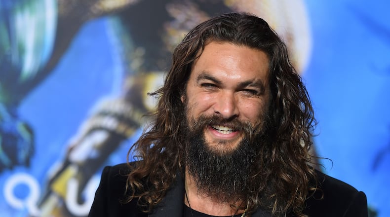 Jason Momoa arrives at the premiere of "Aquaman" at TCL Chinese Theatre on Wednesday, Dec. 12, 2018, in Los Angeles.