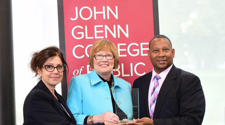 Amalie Lipstreu, Policy Program Coordinator, Ohio Ecological Food & Farm Association, Montgomery Co. Commissioner Judy Dodge, Mont. Co. Admin. Michael B. Colbert