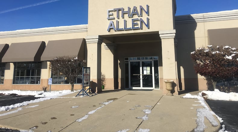 Developer Skilken Gold has plans to replace an Ethan Allen at 821 Miamisburg Centerville Road in Washington Twp. with a Sheetz convenience store and gas station. STAFF FILE PHOTO
