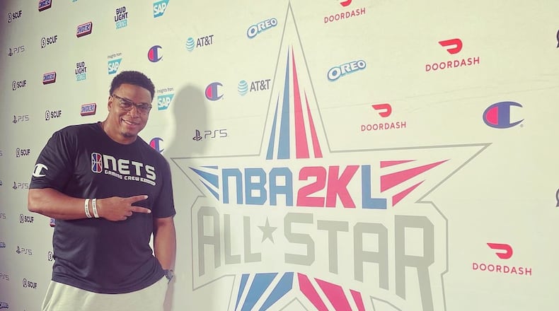 Ivan Curtiss, of Nets GC, poses for a photo at the NBA 2K League All-Star Game in Brooklyn, N.Y., in September 2021.
