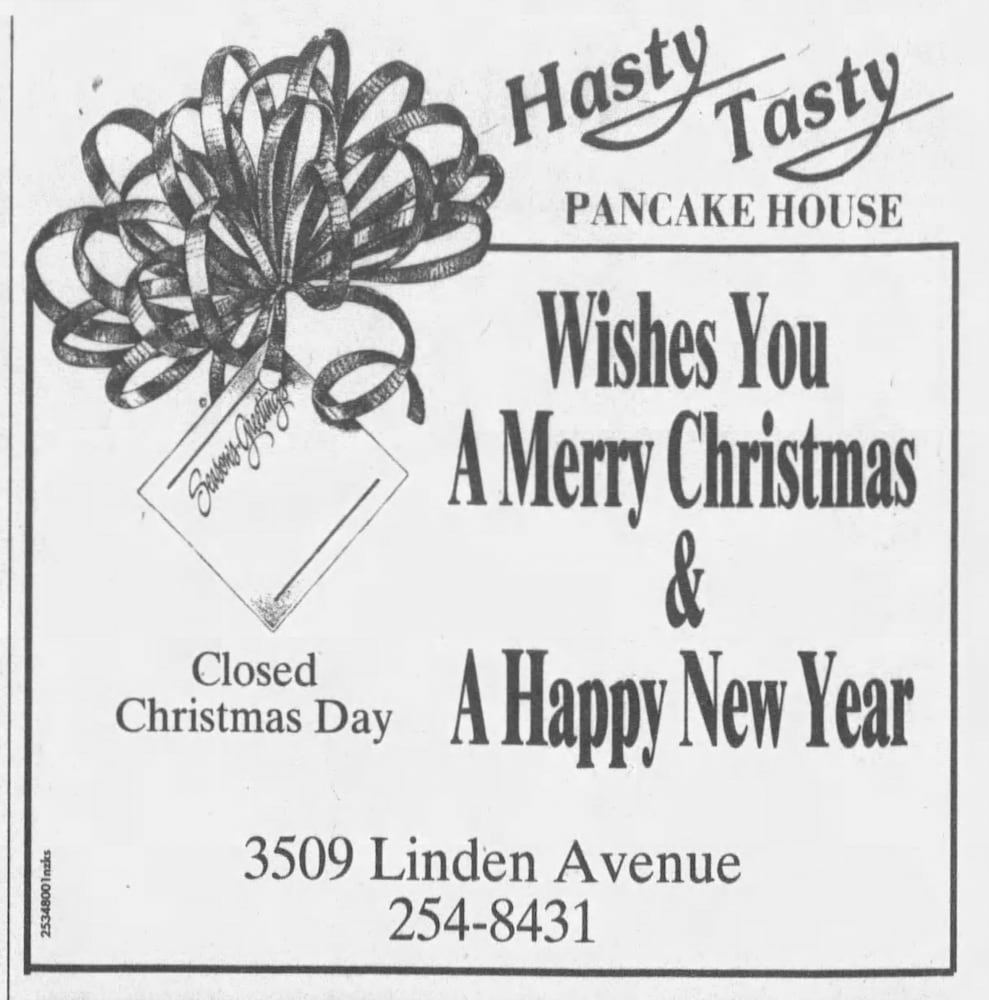Vintage Restaurant advertising DDN
