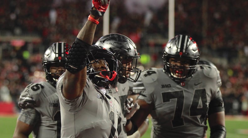 Ohio State against Penn State on Saturday, Oct. 28, 2017, at Ohio Stadium in Columbus.