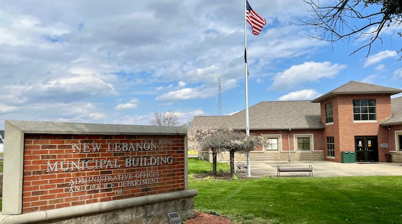 The village of New Lebanon Municipal Building on South Clayton Road. AIMEE HANCOCK / STAFF