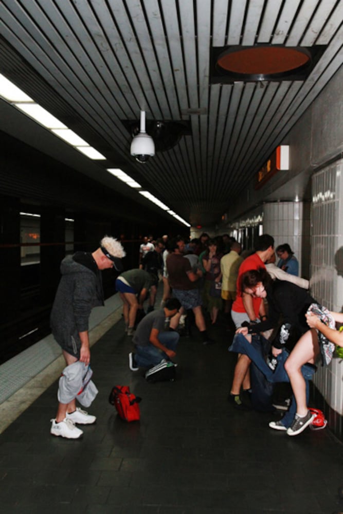 No Pants Subway Ride Atlanta 2013