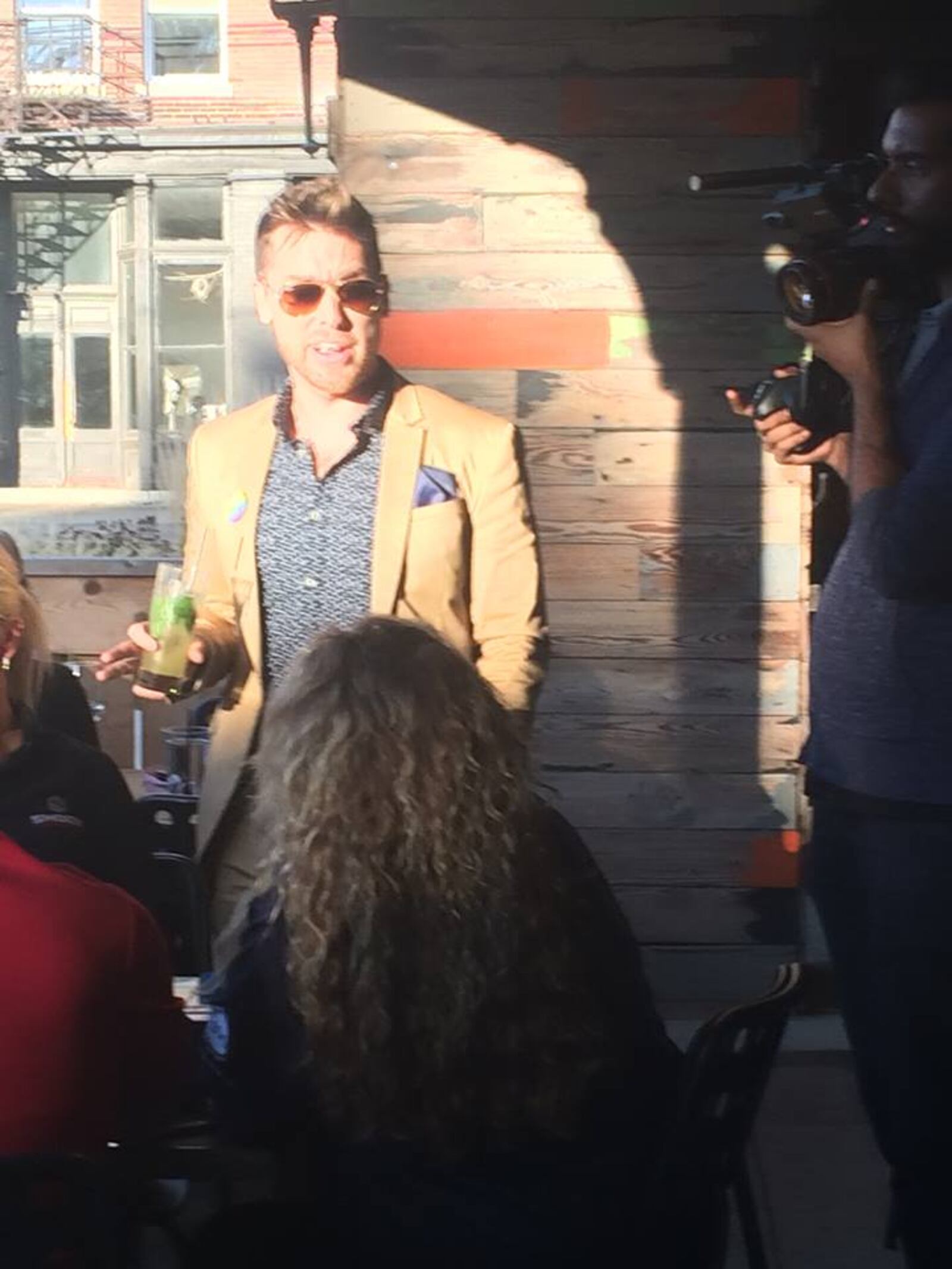 Lance Bass, a *NSYNC singer, was spotted at Wheat Penny and at Wright State on Sept. 26, 2016.  Photo: Elizabeth Valenti