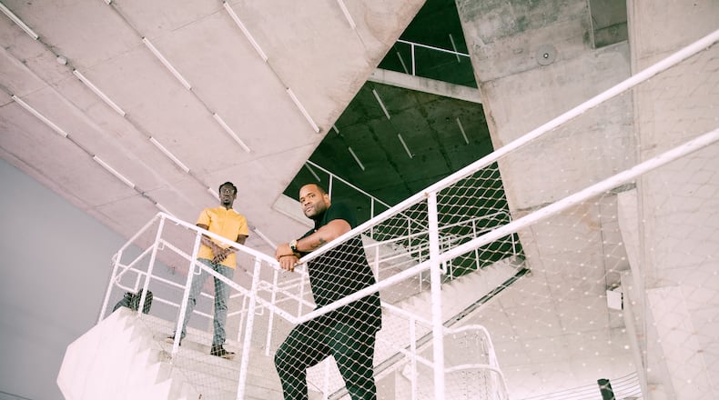 Viola player Wil B (left) and violinist Kev Marcus of Black Violin, performing at the Schuster Center in Dayton on Tuesday, Oct. 24, has been creating a genre-defying mix of classical, hip-hop, R&B, electronica and other musical styles forming in Florida in 2004.