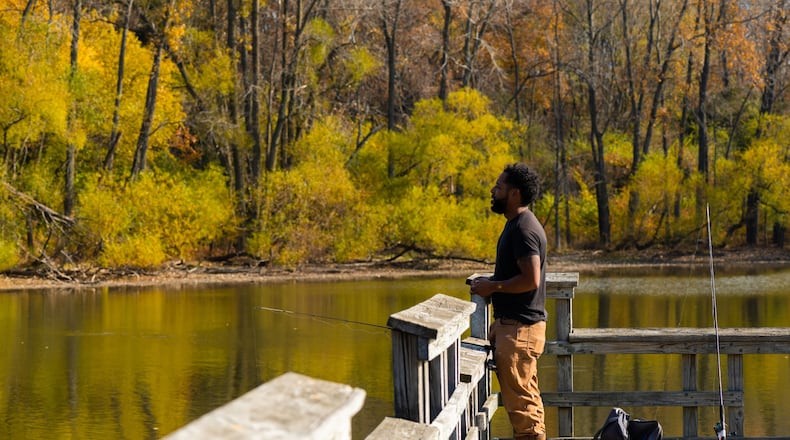 Moderate temperatures and an active fish population makes fall a prime fishing season. CONTRIBUTED Five Rivers MetroParks