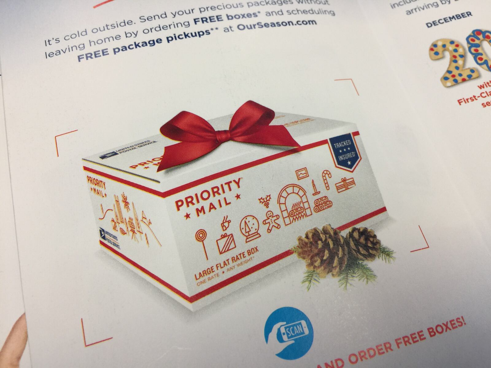 The United States Postal Service offers several options for holiday delivery.