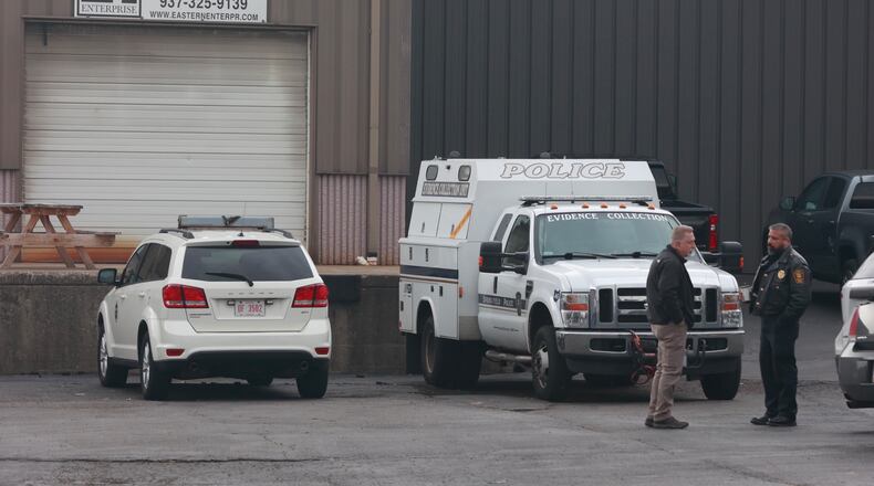 The Springfield Police Division and the Clark County Coroner’s Office are on the scene of an industrial accident at Eastern Enterprise at 224 Dayton Avenue Tuesday, Jan. 10, 2023. BILL LACKEY/STAFF