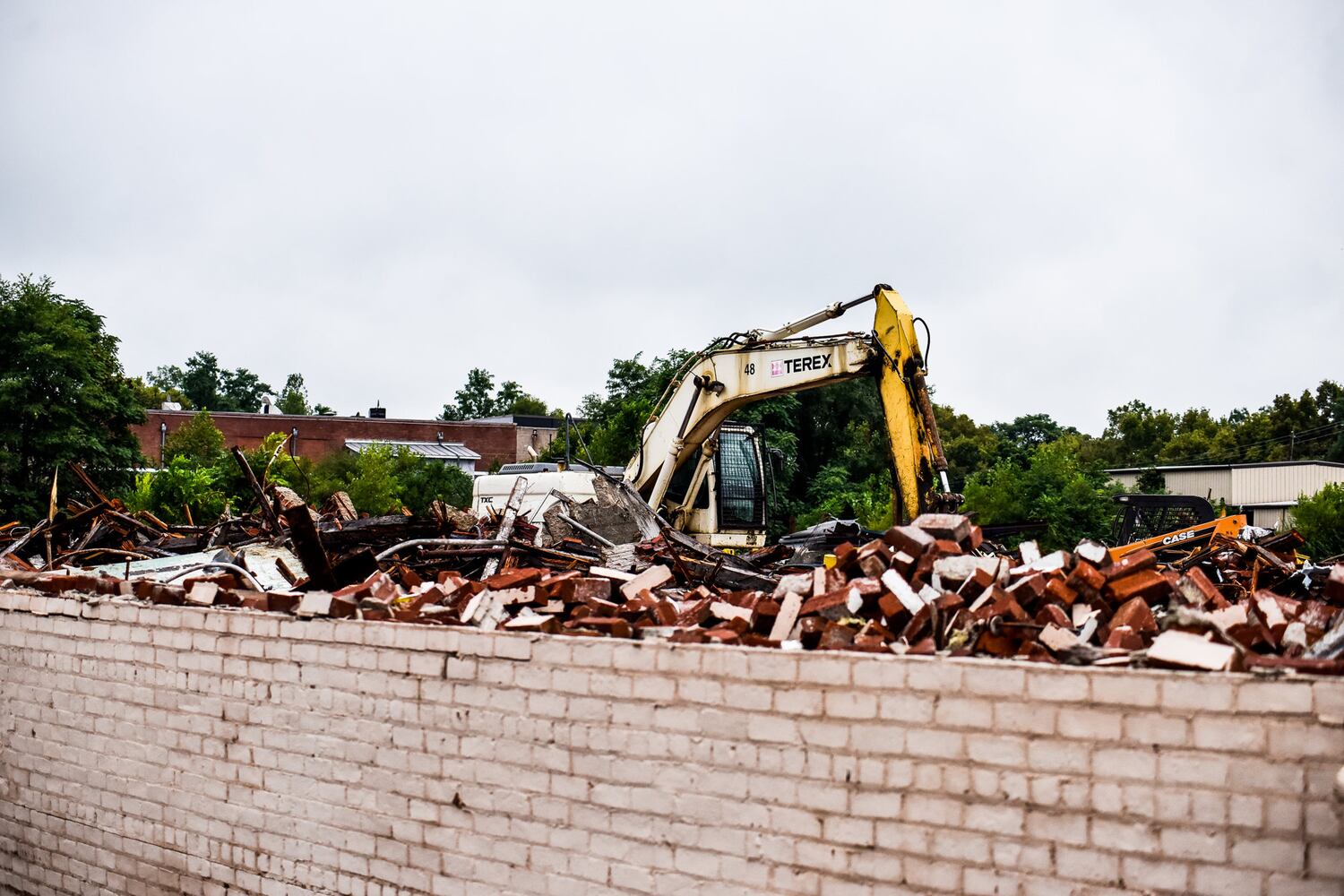 Demolition continues at former Franklin Boxboard building