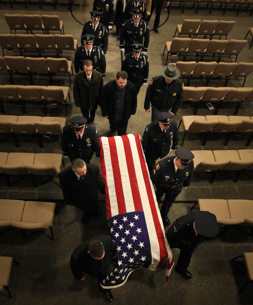 Trotwood Officer Dave Yaney funeral