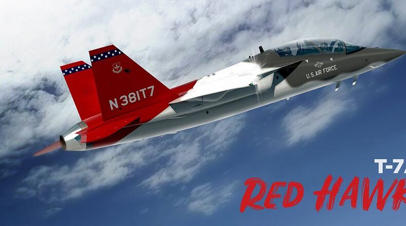 The Air Force’s all-new advanced trainer aircraft, the T-X, has officially been named the T-7A Red Hawk. (U.S. Air Force photo)