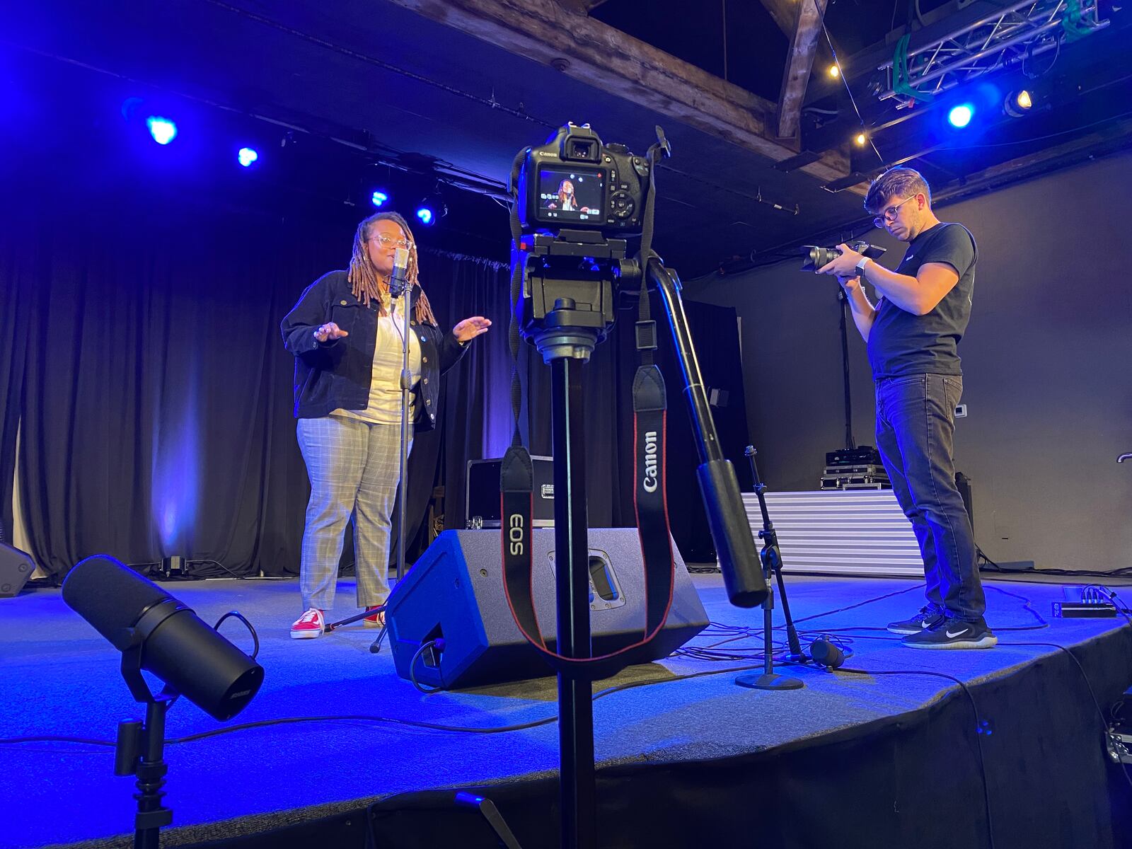 Mariah J being filmed by  Ambient Productions