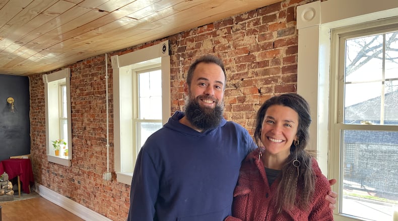 Felicity, a new natural wine and coffee bar, will open this summer at 27 W. Franklin St. in Uptown Centerville. Pictured are Owners Earl Hatmaker and Megan Lees. NATALIE JONES/STAFF