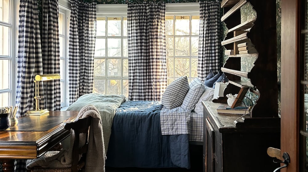 Sarena Kelley has been slowly updating and renovating her home on Oakwood Avenue. This is the renovated office space. CONTRIBUTED