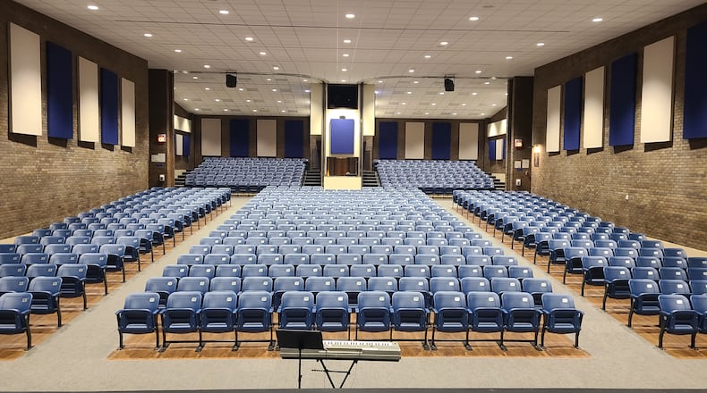 The newly-renovated Bob Hope Auditorium has seating for about 700 audience members. CONTRIBUTED