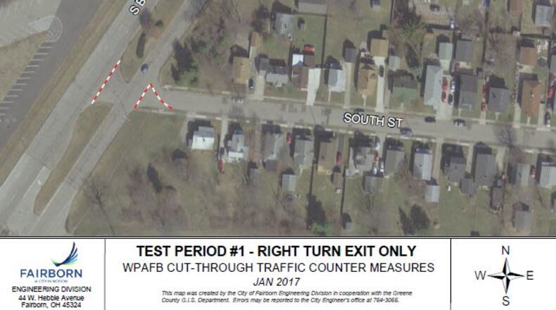 Some streets in Fairborn will see changes to the traffic pattern Monday. SUBMITTED