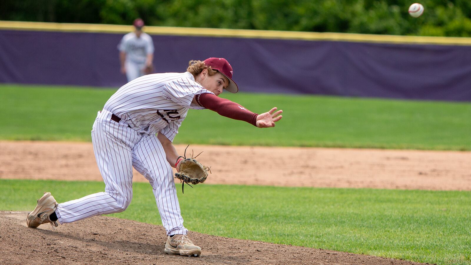 Ross pitcher Kerry Snyder held Tippecanoe to four hits in Saturday's Division III district title win at Bellbrook High School. Jeff Gilbert/CONTRIBUTED