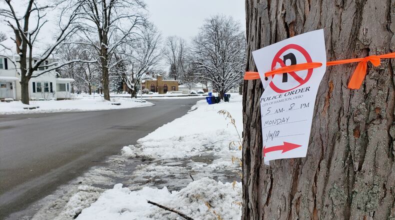 Filming of Dry Run in Hamilton’s Highland Park neighborhood has been postponed from Monday to the same time Tuesday. NICK GRAHAM/STAFF